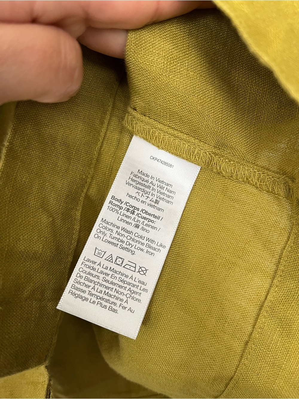 Madewell Linen Crop Dolman Shirt - Picture 5 of 6